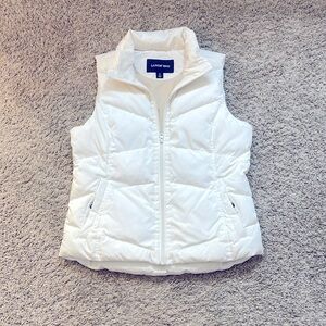 Lands End Ivory color, down puffer vest